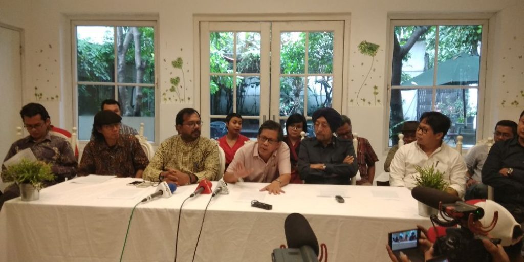 konferensi pers maklumat akal sehat (foto: Adhito Harinugroho)