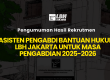 Pengumuman Kelulusan APBH LBH Jakarta 2025-2026