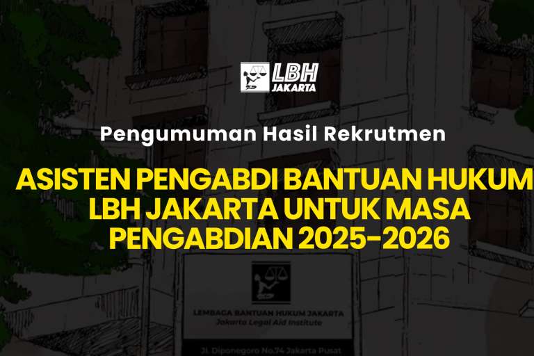 Pengumuman Kelulusan APBH LBH Jakarta 2025-2026